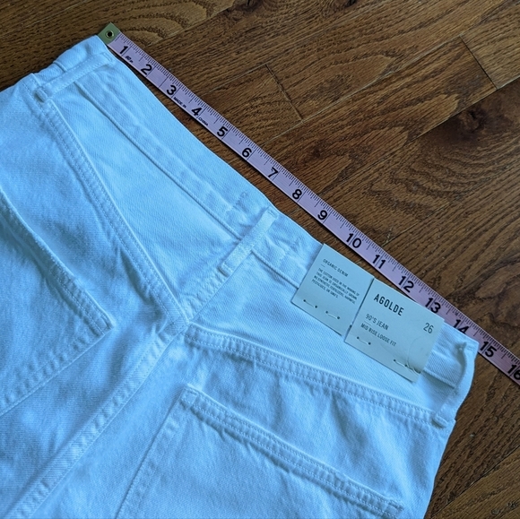 AGOLDE white 90s mid rise loose fit jeans denim 26 - Picture 10 of 14
